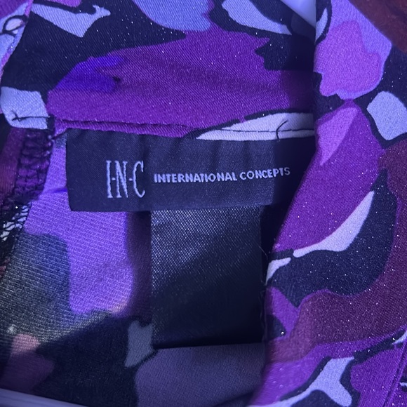 Purple blouse with shimmer over pattern - Picture 6 of 6